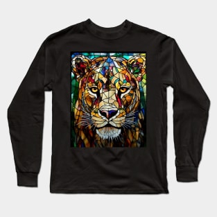 Female lion face Long Sleeve T-Shirt